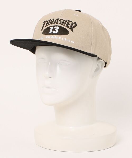 チャチャ THRASHER/スラッシャー キャップ NEW OVALｵｯｸｽﾋﾗﾂﾊﾞCAP 25TH-C07