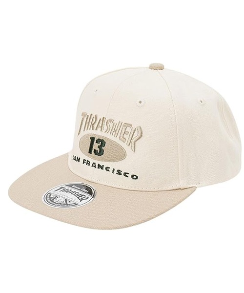THRASHER/スラッシャー キャップ NEW OVAL オックス平つば 25TH-C07