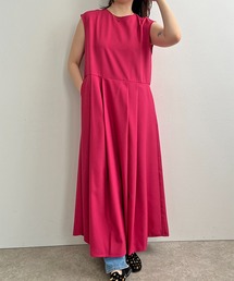 Palm Riche（ポームリシュ）の「ウエスト切り替えカラーワンピース（ワンピース）」