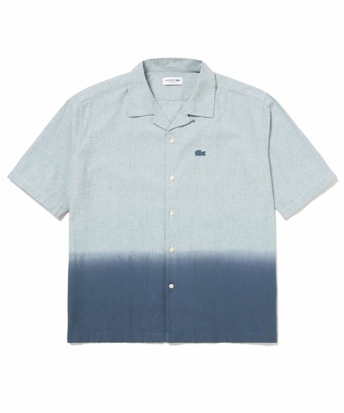 LACOSTE(ラコステ)の「グラデーション コットンオックスフォード オープンカラーシャツ(シャツ/ブラウス・メンズ・グレイッシュブルー/ブラウン/ダークブルー・38/39/40/41)」の6枚目の写真