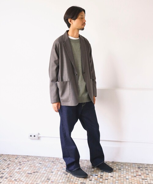 B:MING by BEAMS(ビーミングバイビームス)の「SIMPLE YET / ツイル ライトミルド 1ボタン ジャケット(テーラードジャケット・メンズ・ブラウン・S/M/L/XL)」の3枚目の写真