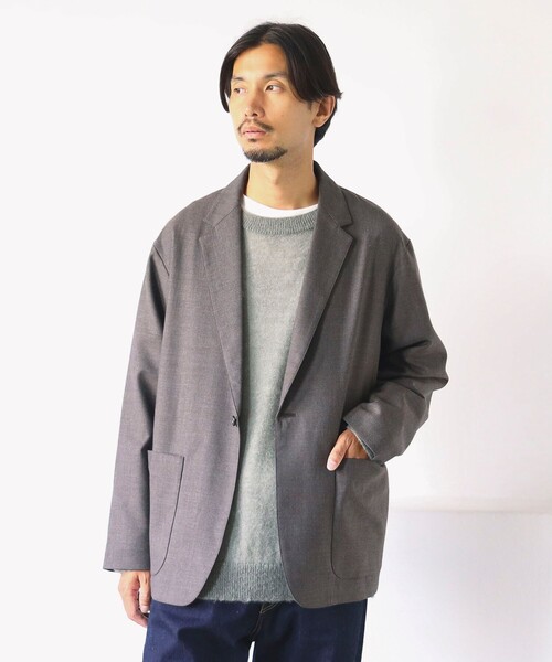 B:MING by BEAMS(ビーミングバイビームス)の「SIMPLE YET / ツイル ライトミルド 1ボタン ジャケット(テーラードジャケット・メンズ・ブラウン・S/M/L/XL)」の4枚目の写真