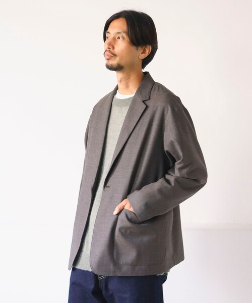 B:MING by BEAMS(ビーミングバイビームス)の「SIMPLE YET / ツイル ライトミルド 1ボタン ジャケット(テーラードジャケット・メンズ・ブラウン・S/M/L/XL)」の5枚目の写真
