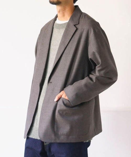 B:MING by BEAMS(ビーミングバイビームス)の「SIMPLE YET / ツイル ライトミルド 1ボタン ジャケット(テーラードジャケット・メンズ・ブラウン・S/M/L/XL)」の1枚目の写真
