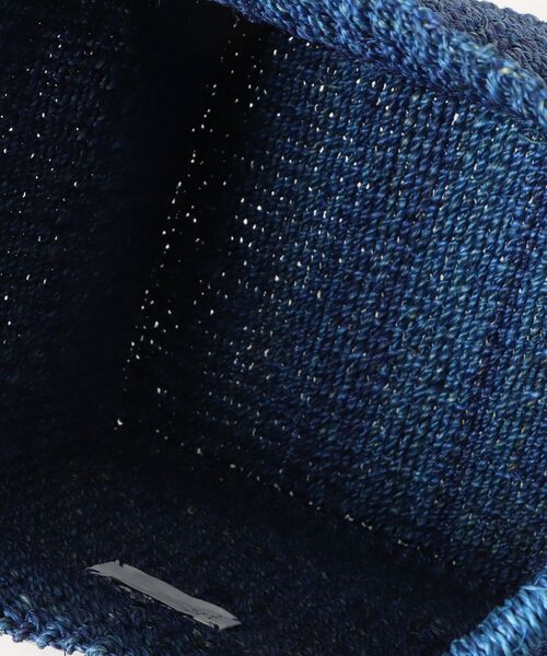 EARTH MADE（アースメイド）の「ABACA SQUARE BAG（かごバッグ・レディース・イエロー/ライトグレー/グリーン/ピンク/ナチュラル/ブルー・FREE）」の9枚目の写真