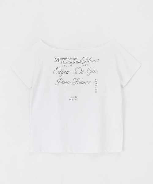MADE] ルーブルオフショルダー半袖Tシャツ（Tシャツ/カットソー