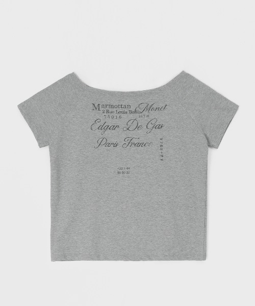 セール】[MADE] ルーブルオフショルダー半袖Tシャツ（Tシャツ