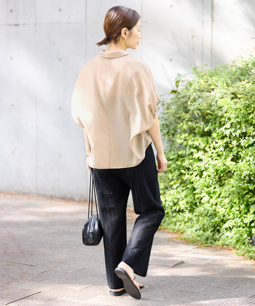 【新品未使用】IENA （イエナ） リネン混 襟付きブラウス リネン混 襟付きブラウス（シャツ/ブラウス）｜IENA（イエナ）の