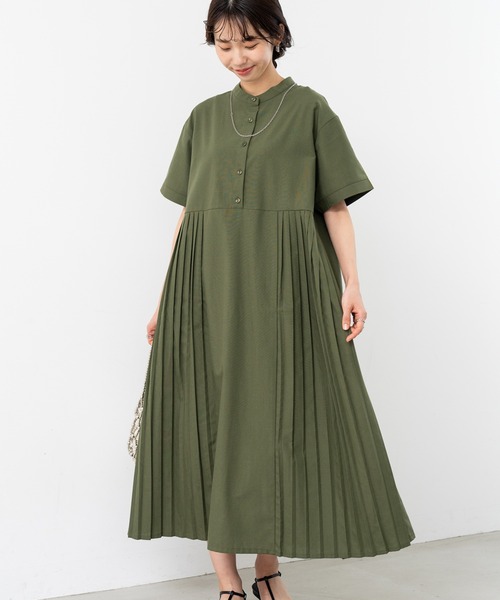 refinedworks(リファインドワークス)の「【refinedworks】人気の セミ オケージョン ワンピース! 季節の変わり目にピッタリ!(ワンピース・レディース・ブラック/カーキ・FREE)」の1枚目の写真