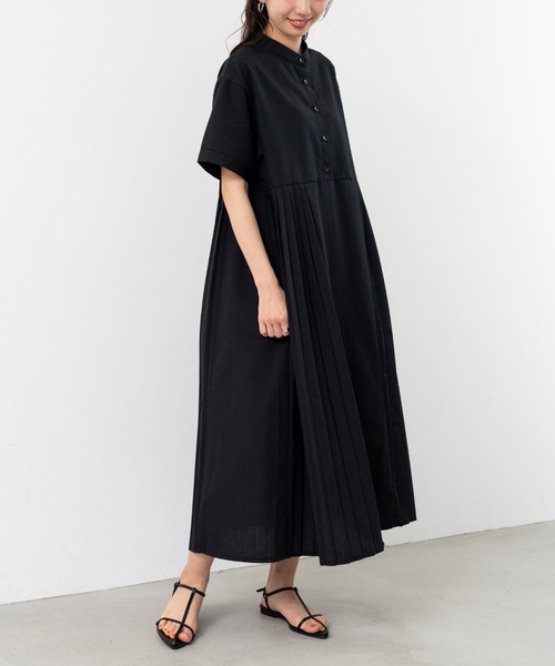 refinedworks(リファインドワークス)の「【refinedworks】人気の セミ オケージョン ワンピース! 季節の変わり目にピッタリ!(ワンピース・レディース・ブラック/カーキ・FREE)」の7枚目の写真