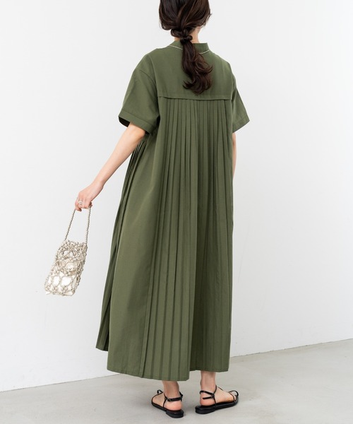 refinedworks(リファインドワークス)の「【refinedworks】人気の セミ オケージョン ワンピース! 季節の変わり目にピッタリ!(ワンピース・レディース・ブラック/カーキ・FREE)」の9枚目の写真