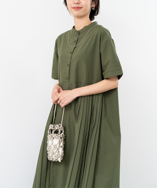 refinedworks(リファインドワークス)の「【refinedworks】人気の セミ オケージョン ワンピース! 季節の変わり目にピッタリ!(ワンピース・レディース・ブラック/カーキ・FREE)」の16枚目の写真