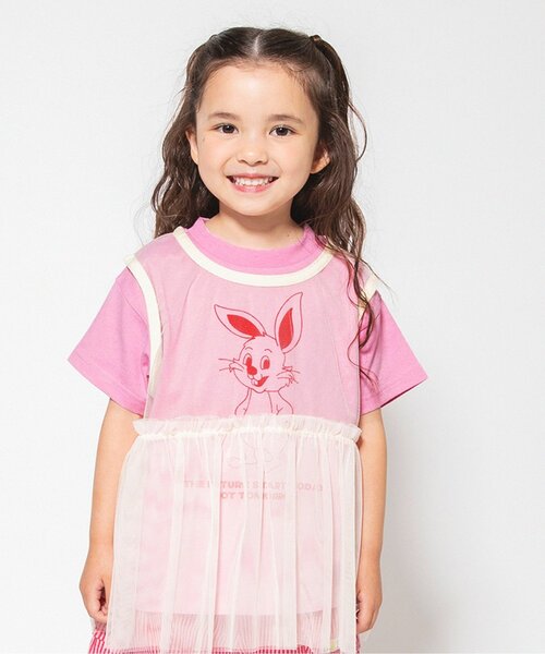 BREEZE（ブリーズ）の「【WEB限定/ジュニア対応】モチーフ半袖Tシャツ（Tシャツ/カットソー・キッズ・イエロー/ピンク/ネイビー/ミント/オフホワイト・130/120/140/110/100/90/80）」の5枚目の写真