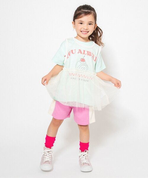 BREEZE（ブリーズ）の「【WEB限定/ジュニア対応】モチーフ半袖Tシャツ（Tシャツ/カットソー・キッズ・イエロー/ピンク/ネイビー/ミント/オフホワイト・130/120/140/110/100/90/80）」の9枚目の写真