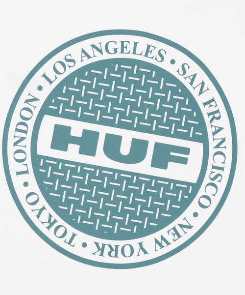 HUF(ハフ)の「MANHOLE TEE(Tシャツ/カットソー・メンズ・ホワイト/ネイビー/ブラック/アッシュグレー・S/XL/L/M/XXL)」の12枚目の写真