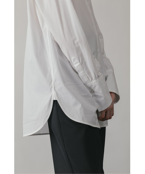 CINOH（チノ）の「FINX COTTON  FRONT FLY SHIRT（シャツ/ブラウス・レディース・ホワイト・36/38）」の9枚目の写真