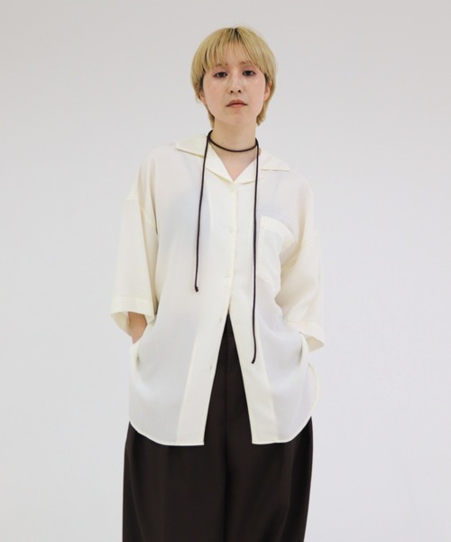 Stitch Open Collar Shirt（シャツ/ブラウス）｜lit（リット）の