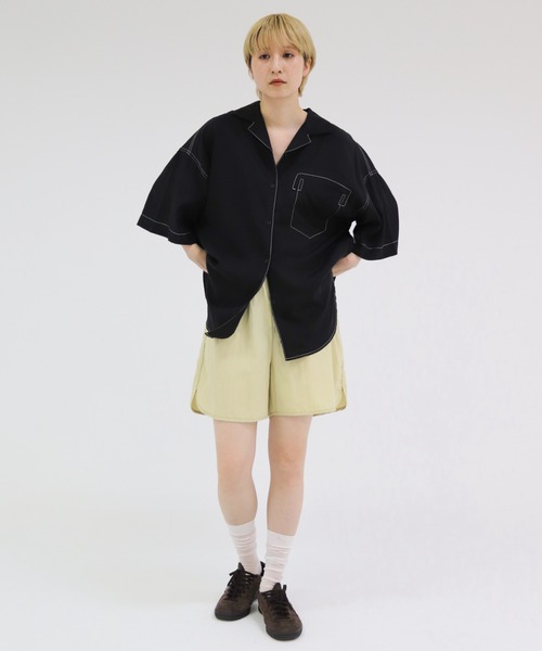 ブラウス シャツ Stitch Open Collar Shirt レディース メンズ Stitch Open Collar Shirt（シャツ/ブラウス）｜lit（リット）の