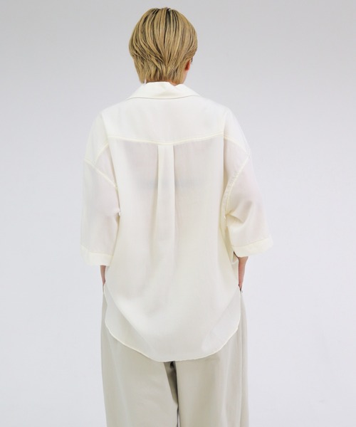 Stitch Open Collar Shirt（シャツ/ブラウス）｜lit（リット）の