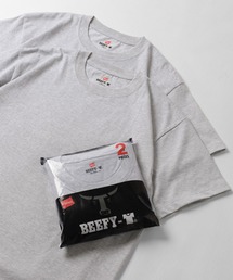 【74】【Hanes/ヘインズ】 BEEFY-T 2枚セット Tシャツ 2P クルーネック Tシャツ ユニセックス/無地