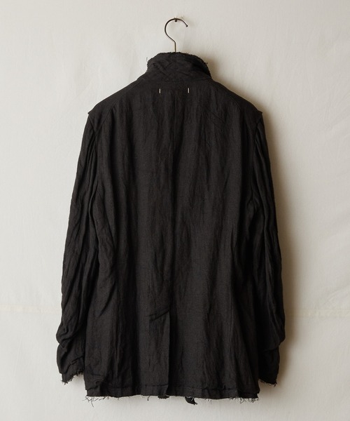 suzuki takayuki(スズキタカユキ)の「frayed jacket(テーラードジャケット・メンズ・ブラック/ブラウン/アイボリー・00/02/01)」の6枚目の写真
