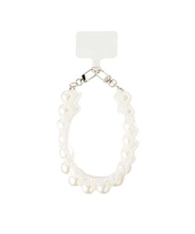 Casselini | Casselini Double Beads Hand Strap(キャセリーニ ダブルビーズハンドストラップ)(スマホグッズ)