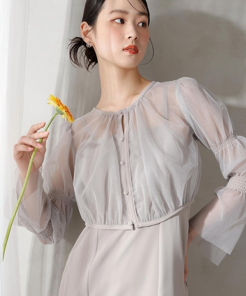 ラメチュールボレロ マーメイド キャミワンピース 2点セット