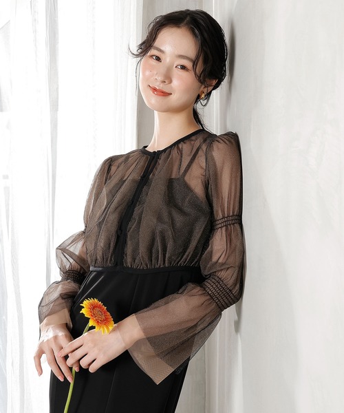 ラメチュールボレロ マーメイド キャミワンピース 2点セット