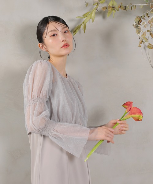 Kana（カナ）の「ラメチュールボレロ マーメイド キャミワンピース 2点セット パーティー ドレス 結婚式 お呼ばれ オケージョン（ドレス・レディース・ブラック/ライトグレー/ネイビー・M）」の11枚目の写真