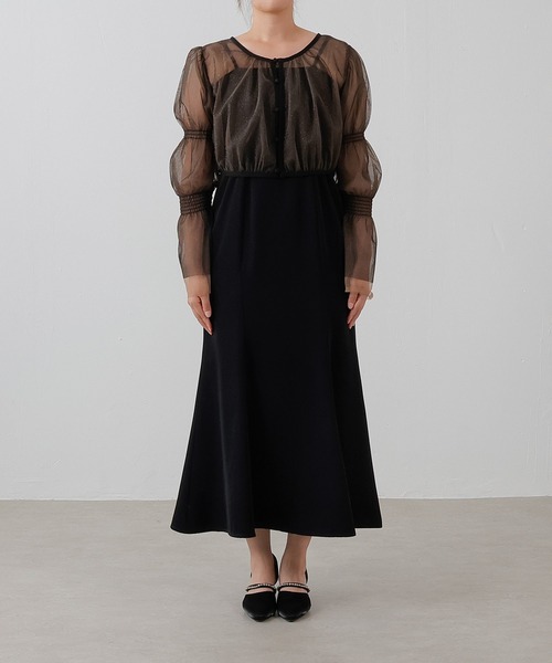 ラメチュールボレロ マーメイド キャミワンピース 2点セット