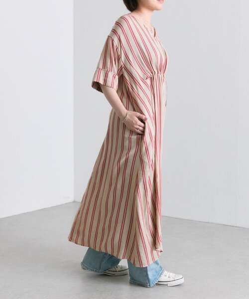 ⭐︎専用amy様⭐︎ドゥロワー ワンピース セール】フロントドロストストライプワンピース【SUM1 STYLE