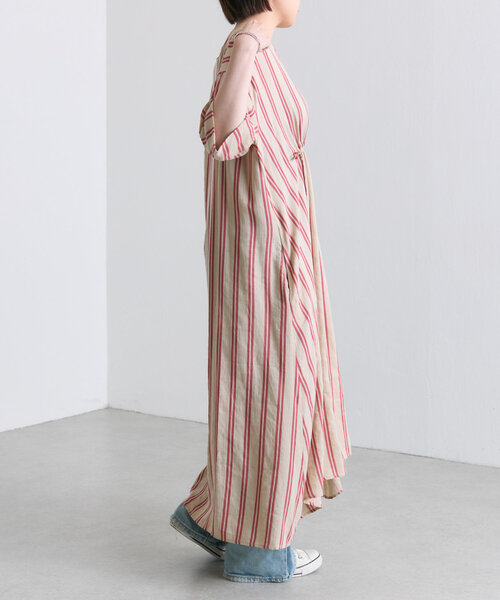 セール】フロントドロストストライプワンピース【SUM1 STYLE