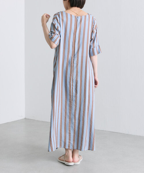 セール】フロントドロストストライプワンピース【SUM1 STYLE
