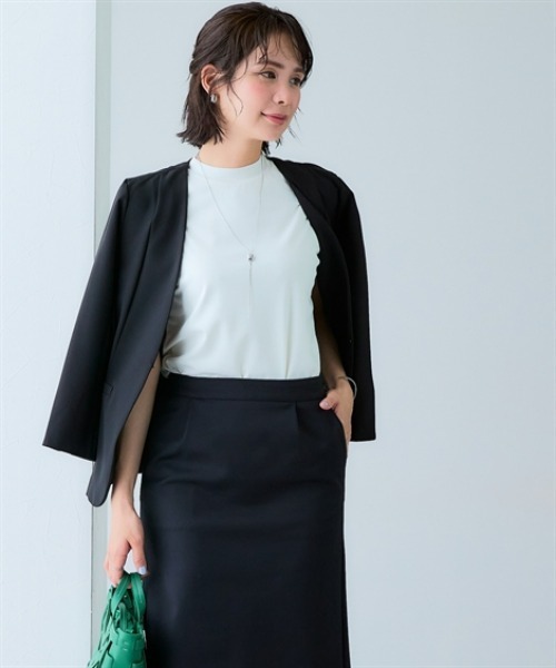7days Life Styling（セブンデイズライフスタイリング）の「【選べる首元デザイン】下着が透けにくい　シルケット加工タンクトップ（タンクトップ・レディース・ブラック/オフホワイト/ブラック系/ホワイト系・S/M/L/LL/3L/4L/5L）」の12枚目の写真