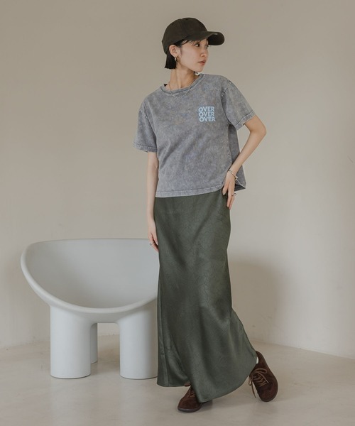 LOWRYS FARM（ローリーズファーム）の「ヴィンテージロゴＴＥＥ　576421（Tシャツ/カットソー・レディース・グレー/ピンク/ホワイト/チャコールグレー・FREE）」の9枚目の写真