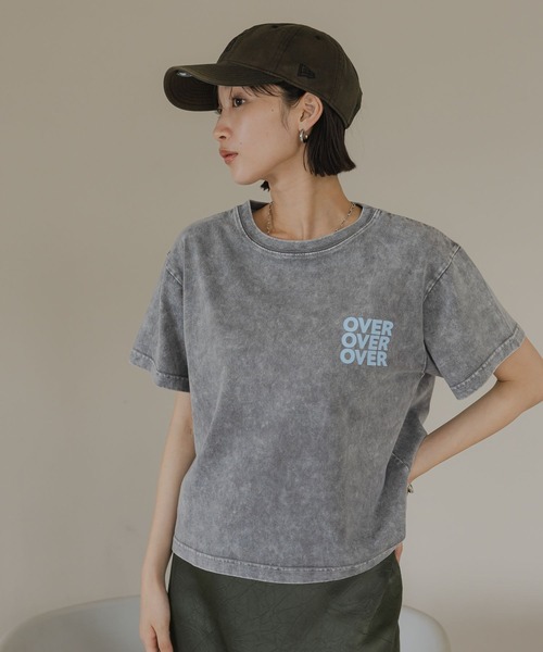 LOWRYS FARM（ローリーズファーム）の「ヴィンテージロゴＴＥＥ　576421（Tシャツ/カットソー・レディース・グレー/ピンク/ホワイト/チャコールグレー・FREE）」の10枚目の写真