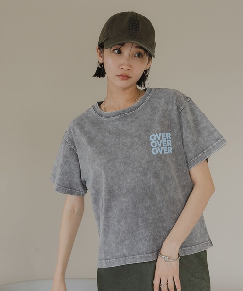 LOWRYS FARM（ローリーズファーム）の「ヴィンテージロゴＴＥＥ　576421（Tシャツ/カットソー・レディース・グレー/ピンク/ホワイト/チャコールグレー・FREE）」の12枚目の写真