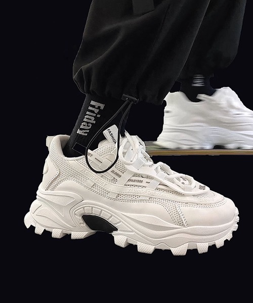 セール】【SHOES 365】厚底ダッドスニーカー メンズ（スニーカー