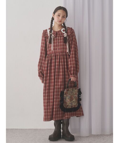 merry jenny（メリージェニー）の「bearジャガードハンドバッグ（ハンドバッグ・レディース・ブラック/ボルドー/ベージュ・FREE）」の9枚目の写真