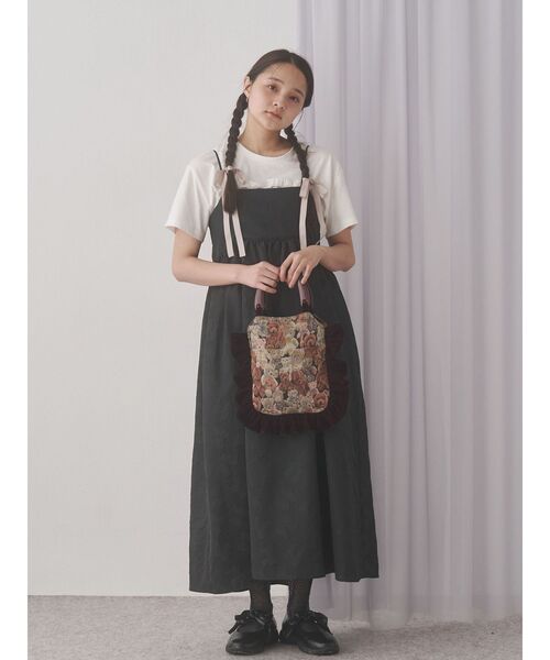 merry jenny（メリージェニー）の「bearジャガードハンドバッグ（ハンドバッグ・レディース・ブラック/ボルドー/ベージュ・FREE）」の12枚目の写真