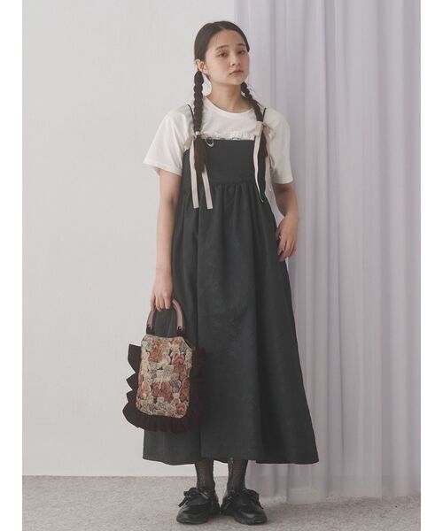 merry jenny（メリージェニー）の「bearジャガードハンドバッグ（ハンドバッグ・レディース・ブラック/ボルドー/ベージュ・FREE）」の14枚目の写真