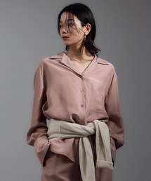 シャツ/ブラウス（ピンク/桃色系・シルク）ファッション通販