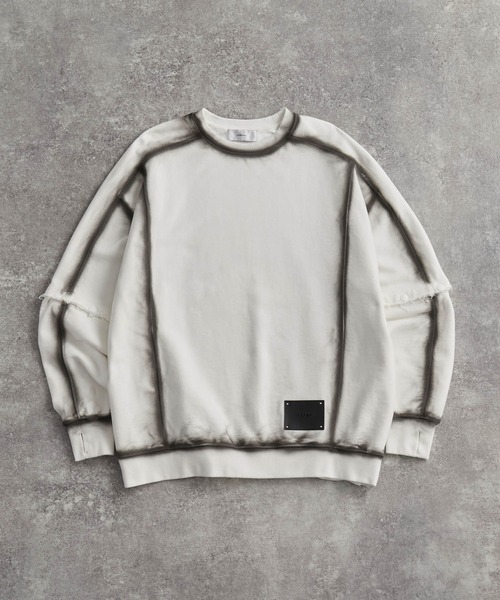 ADRER（アドラー）の「Switch-Sleeve Heavy Weight Sweat / スイッチスリーブヘビーウェイトスウェット（スウェット・メンズ・ブラック系2/ブラック系1/グレー系1/ホワイト系1/ブラウン系1・L/M/S/XS）」の13枚目の写真