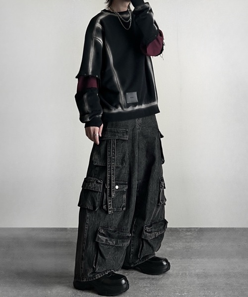 ADRER（アドラー）の「Switch-Sleeve Heavy Weight Sweat