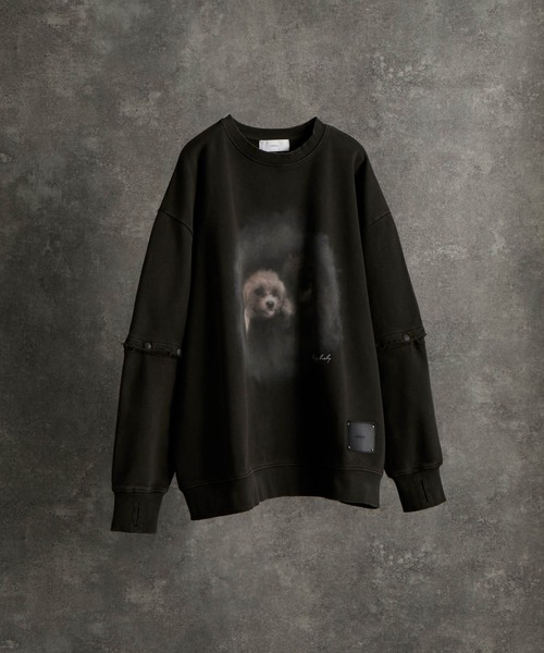 スイッチスリーブヘビーウェイトスウェット　Sサイズ ADRER トレーナー スウェット Switch-Sleeve Heavy Weight Sweat