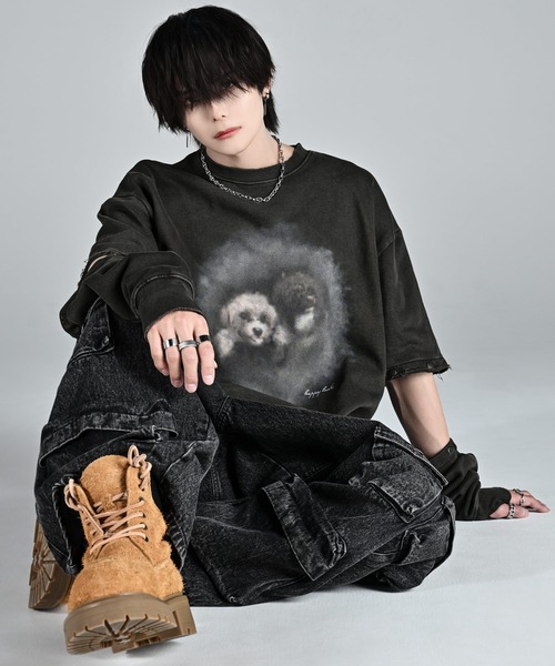 ADRER（アドラー）の「Switch-Sleeve Heavy Weight Sweat