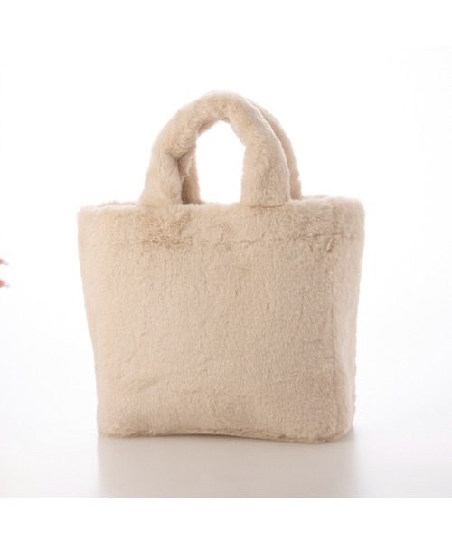 EVOL（イーボル）の「【軽量・ミニサイズ】2WAYファーバッグ LZ40243（ハンドバッグ・レディース・グレー/アイボリー/ピンク・FREE）」の13枚目の写真