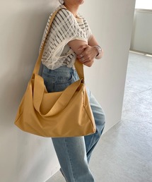 ソフトフェイクレザー 2WAY ビッグ ショルダーバッグ