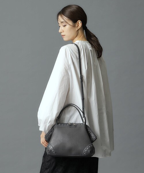 HIROKO HAYASHI（ヒロコハヤシ）の「CARDINALE（カルディナーレ）2wayハンドバッグ（ハンドバッグ・レディース・チャコールグレー/ブラック・00）」の20枚目の写真