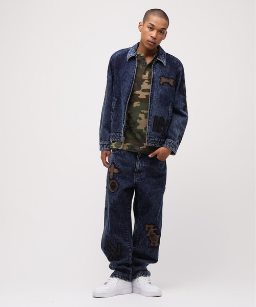 AVIREX（アヴィレックス）の「LEATHER PATCH DENIM PANTS / レザーパッチ デニムパンツ / AVIREX / アヴィレックス（デニムパンツ・メンズ・インディゴブルー/ブラック・LARGE/X-LARGE/XX-LARGE/MEDIUM）」の19枚目の写真